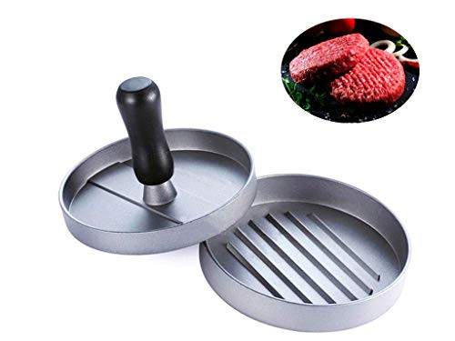 Hamburger Press Aluminum Burger Press NonStick Hamburger Patty Maker Easy to CleanBurger Maker for BBQ Barbecue Grill