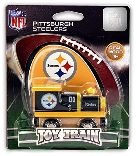 MasterPieces NFL Pittsburgh Steelers Real Wood Toy Train For Ages 3