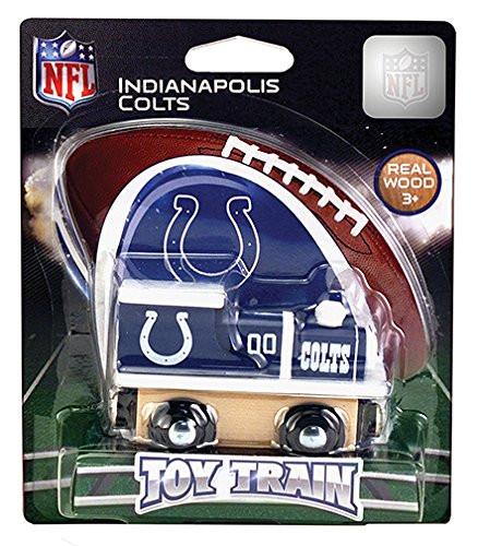 MasterPieces NFL Indianapolis Colts Real Wood Toy Train For Ages 3