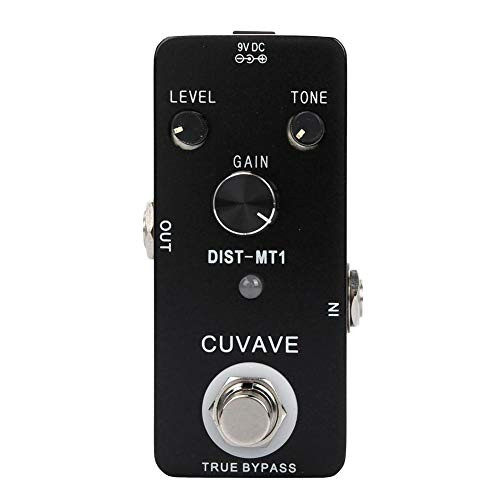 Bnineteenteam Electric Guitar Distortion Effect PedalMini Distortion Effect Pedal True Bypass with Full Metal Shell