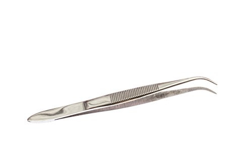 SE 35 Stainless Steel Curved Splinter Tweezers  517TW