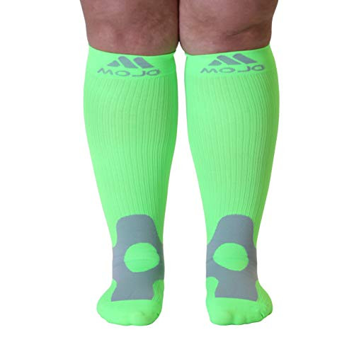 3XL Mojo Compression Socks 2030mmHg Full Calf Compression Stockings Green