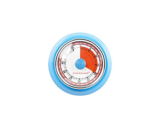 Kikkerland KT051-B Magnetic Kitchen Timer, Blue