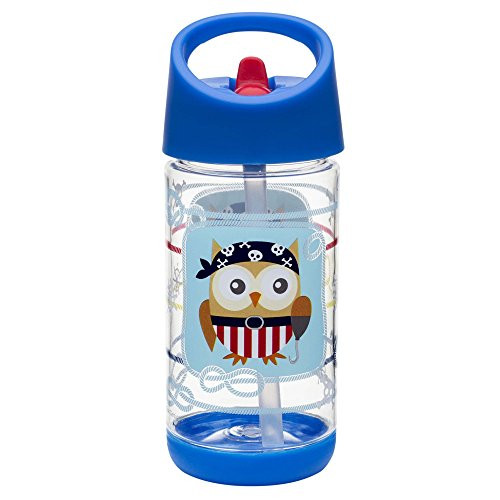 Zak Designs Reusable Water Bottle 11 oz Pirate Owl