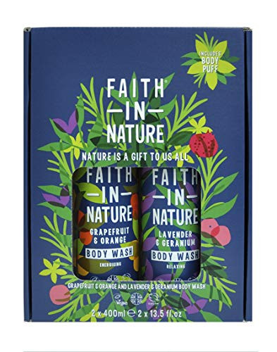 Faith In Nature Grapefruit  Orange and Lavender  Geranium Body Wash 2 x 400ml