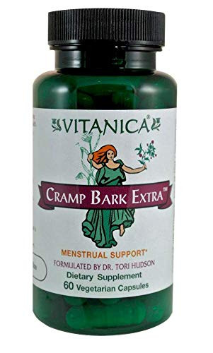 Vitanica Cramp Bark Extra Menstrual Support Vegan 60 Capsules