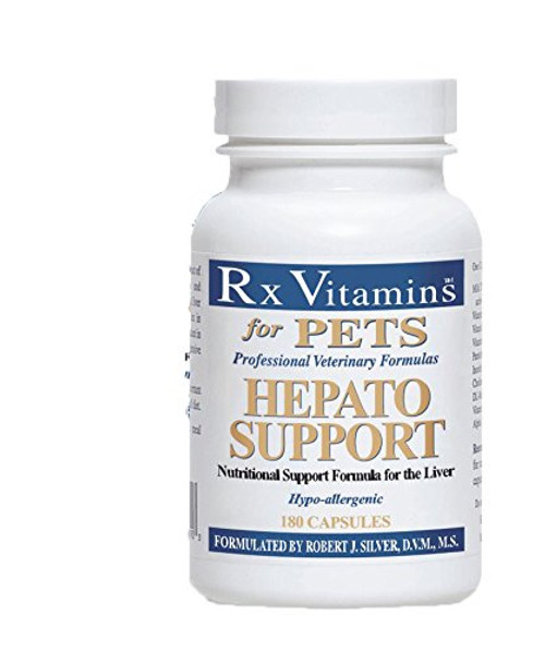 Rx Vitamins for Pets Hepato Support for Dogs Cats Veterinary Nutritional Formula for Liver Support Hypoallergenic 180 Capsules Rx Vitamins for Pets Hepato Support for Dogs Cats Veterinary Nutritional Formula for Liver Support Hypoallergenic 180 Capsules