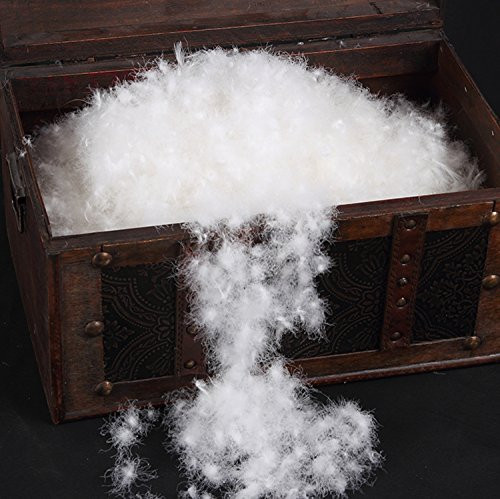 ROSE FEATHER Bulk White Goose Duck Down and Feather Filling Stuff Bedding Pillow DIY USA Standard 200g 90 White Goose Down