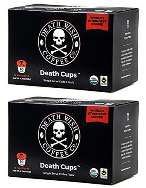 Death Wish Coffee Single Serve Capsules for Keurig KCup Brewers 044 oz Each 20 Count Death Wish Coffee Single Serve Capsules for Keurig KCup Brewers 044 oz Each 20 Count