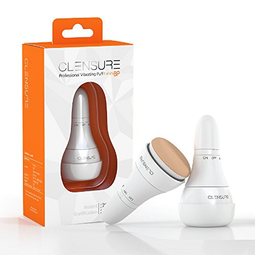 Clensure miniBP  Micro Vibrating Facial Makeup Blender Puff Makeup Base Foundation BBCC Cream Powder Base and Sunscreen Applicator  Device