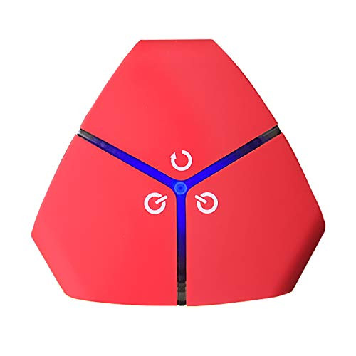 PORSTA Desktop Computer Case Power Switch Port Power Start Extension Button with Dual USB Ports  Audio Port  Microphone Red