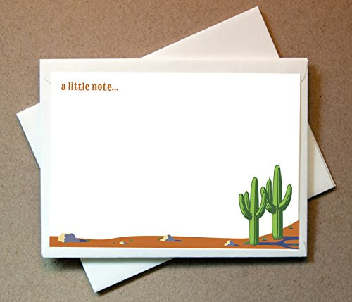 Desert Note Cards (24 Non-foldover Cards and Envelopes)