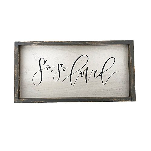 Paris Loft So So Loved Wood Framed Sign Plaque for Beloved Wedding Gift