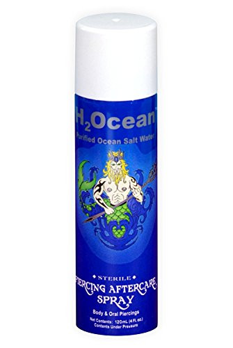 H2Ocean 15 FL OZ Purified Ocean Salt Water Piercing Aftercare Spray 2pack
