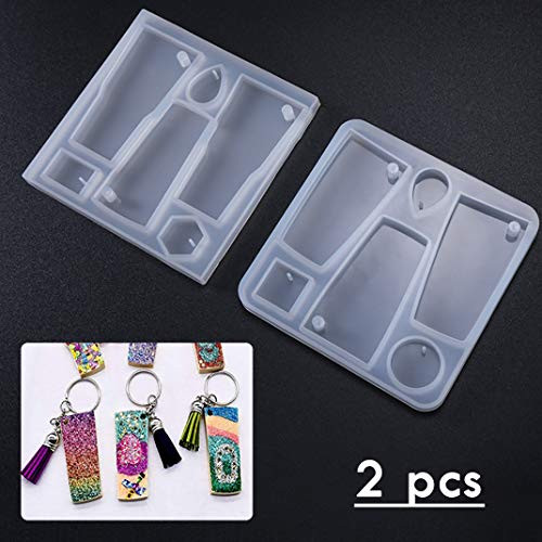 iSuperb Resin Silicone Epoxy Molds Crystal Casting Molds with Hanging Hole for DIY Jewelry Pendant Necklace Bracelet Craft Making 2 Molds iSuperb Resin Silicone Epoxy Molds Crystal Casting Molds with Hanging Hole for DIY Jewelry Pendant Necklace Bracelet Craft Making 2 Molds