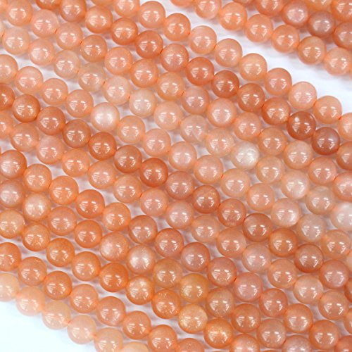 Natural Genuine Peach Moonstone Round Real Gemstone Loose Beads Findings for Jewelry Making 6mm Natural Genuine Peach Moonstone Round Real Gemstone Loose Beads Findings for Jewelry Making 6mm
