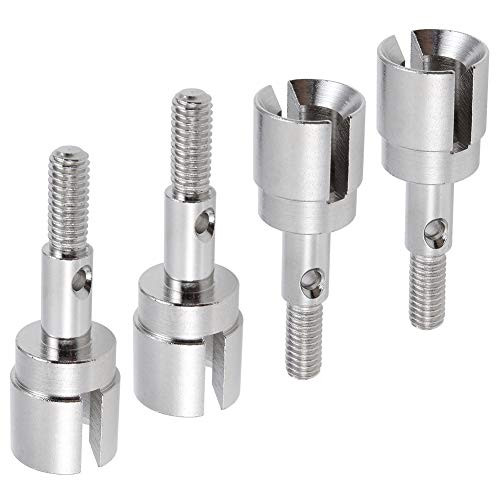 Metal Wheel Stub Axle 02033 for 110 Redcat Racing Volcano Epx Pro Tsunami Nitro Silver