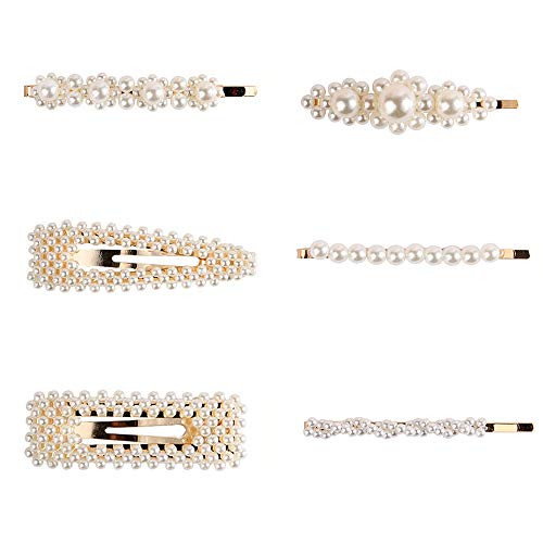 Pearl Hair Clips Barrettes for Women Girl 6 PacksWomen Girl Hair Barrettes Bridal Wedding Bridesmaids Hair Accessories Pearl Hair Clips Barrettes for Women Girl 6 PacksWomen Girl Hair Barrettes Bridal Wedding Bridesmaids Hair Accessories