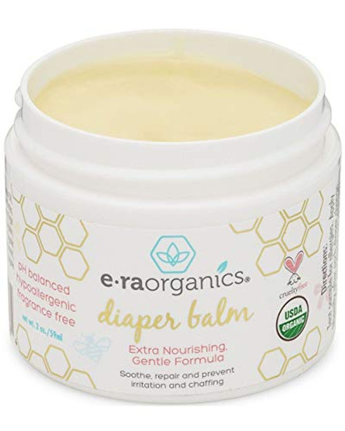 Baby Diaper Rash Balm USDA Certified Organic Soothing Diaper Rash Treatment for Sensitive Skin Care Natural Ointment to Nourish and Protect from Infection Chafing and Irritation EraOrganics Baby Diaper Rash Balm USDA Certified Organic Soothing Diaper Rash Treatment for Sensitive Skin Care Natural Ointment to Nourish and Protect from Infection Chafing and Irritation EraOrganics