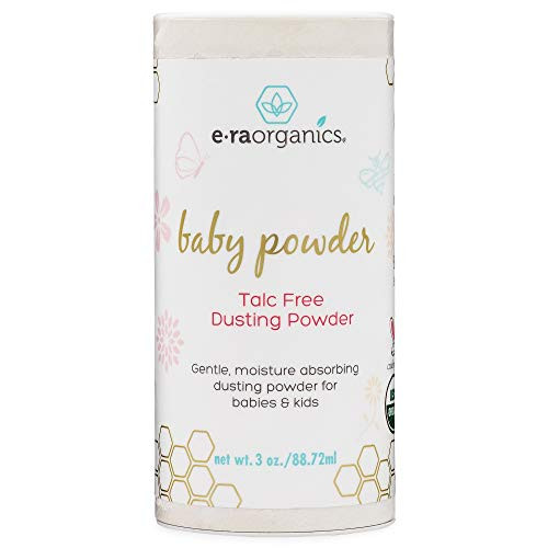 Baby Powder Talc Free  USDA Certified Organic Dusting Powder for Excess Moisture  Chafing Thats Actually Good for Your Skin Non Toxic NonGMO Cruelty Free EraOrganics