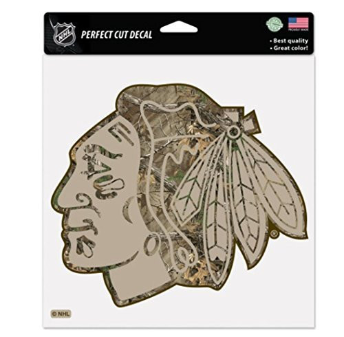 NHL Officially Licensed Chicago Blackhawks 8x8 Camo DieCut Decal