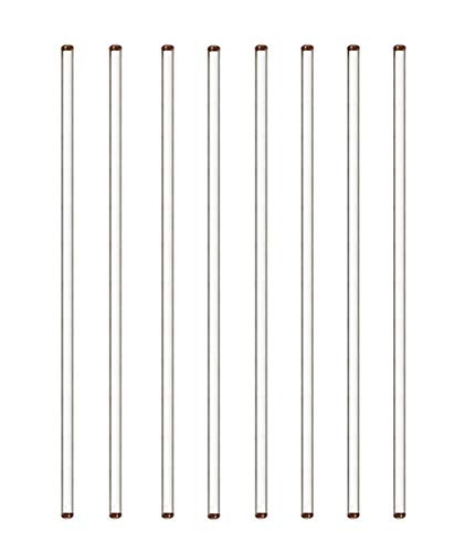 Burry Life Science Glass Stick 12 Length Stir Rod with Both Ends Round 8pcspk