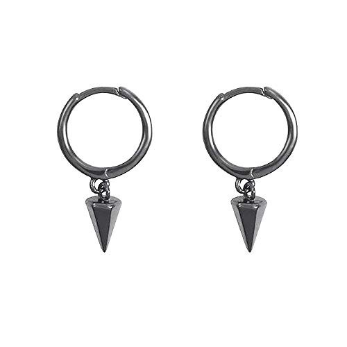 Punk Spike Tiny Dangle Hoop Earrings for Women Girls Men Sterling Silver Charms Hoops Cuff Cartilage Stud Tragus Helix Wrap Minimalist Geometric Earrings Dainty Hypoallergenic Fashion black Punk Spike Tiny Dangle Hoop Earrings for Women Girls Men Sterling Silver Charms Hoops Cuff Cartilage Stud Tragus Helix Wrap Minimalist Geometric Earrings Dainty Hypoallergenic Fashion black