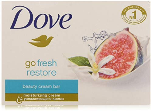 Dove Go Fresh Restore Beauty Bars Blue Fig and Orange Blossom Scent 475 Oz Pack of 12