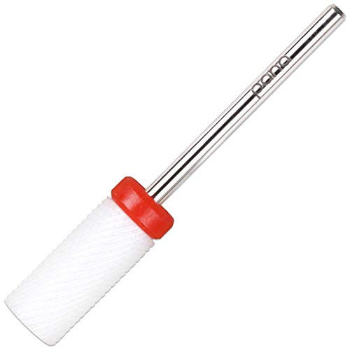 PANA Professional 332 Shank Size  Flat Top Small Barrel White Ceramic Bit Fine Grit  Nail Drill Bit for Dremel Machine