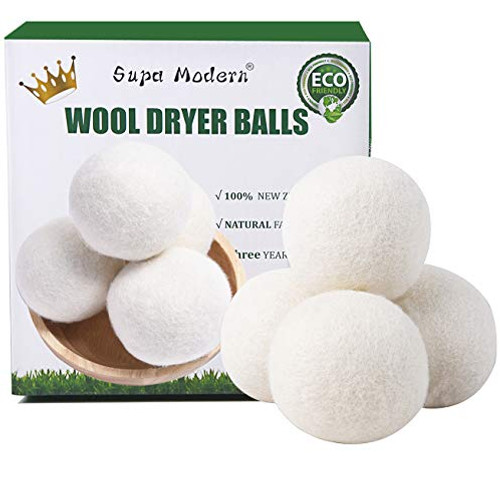 Wool Dryer Balls Organic XL Natural Fabric Softener 100 New Zealand Wool Chemical Free Eco Wool Dryer Balls Laundry Handmade Reusable Balls Reduce Wrinkles  Shorten Drying Time