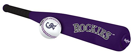Rawlings Official MLB Foam Bat and Baseball Colorado Rockies