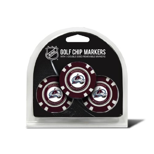 NHL Colorado Avalanche 3 Pack Golf Chip Ball Markers