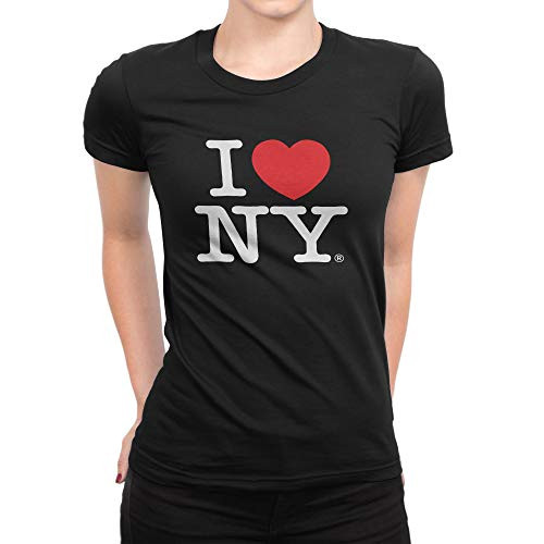 I Love NY New York Womens TShirt Spandex Tee Heart Black Small I Love NY New York Womens TShirt Spandex Tee Heart Black Small