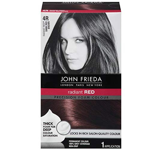 John Frieda Precision Foam Colour 4R Dark Red Brown 3 Pack
