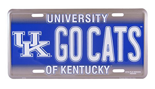 HangTime University of Kentucky GO CATS Metal License Plate Wall Tag