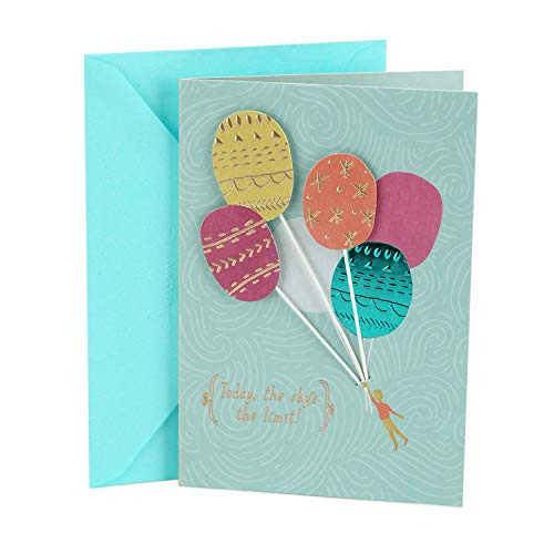 Hallmark Birthday Greeting Card for Her Balloons