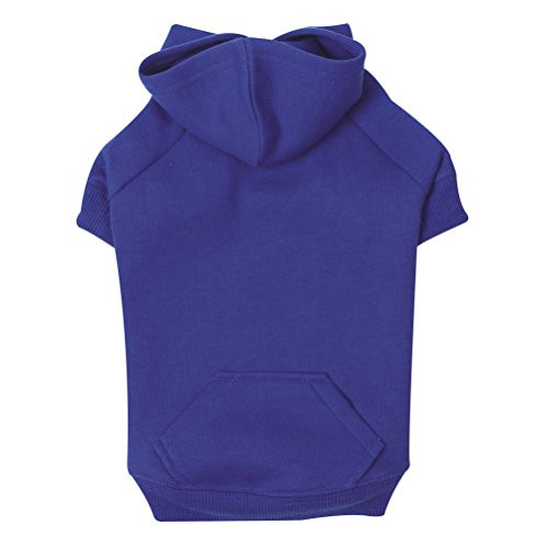Zack  Zoey Basic Hoodie for Dogs 12 Small Nautical Blue