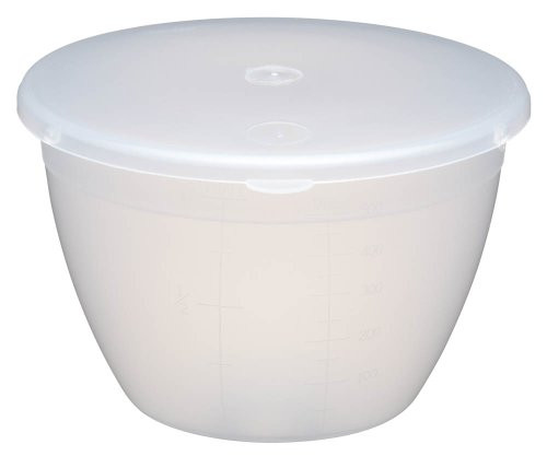 Kitchen Craft MediumSmall Plastic Pudding Basin with Lid 570 ml 1 Pint