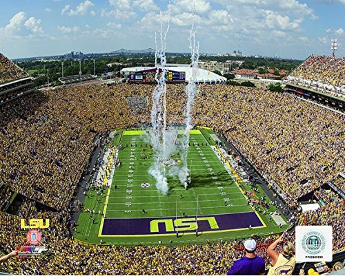 NCAA LSU Tigers Football Stadium Photo 8 x 10 NCAA LSU Tigers Football Stadium Photo 8 x 10