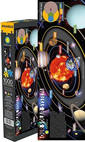 Aquarius Smithsonian Solar System Slim 1000 Piece Jigsaw Puzzle