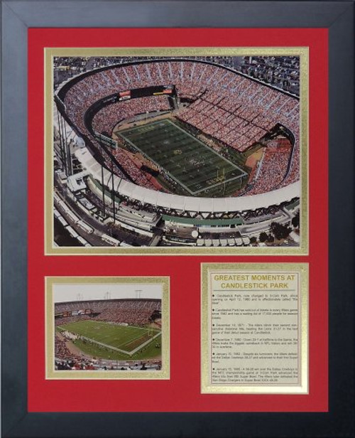 Candlestick Park 11 x 14 Framed Photo Collage by Legends Never Die Inc
