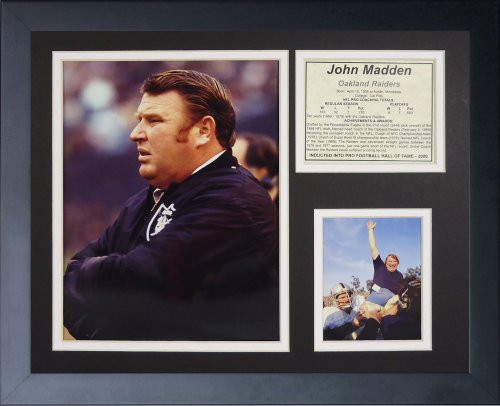 Legends Never Die John Madden Framed Photo Collage 11 x 14Inch