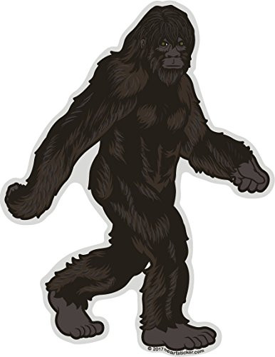 Bigfoot Sticker  Stroll DieCut Shaped Label  Folklore Creature Legend  I believe hunting searching for Sasquatch Yeti  Use on Water Bottle Decal for Sign Toy Book Sock Present TShirt Earring