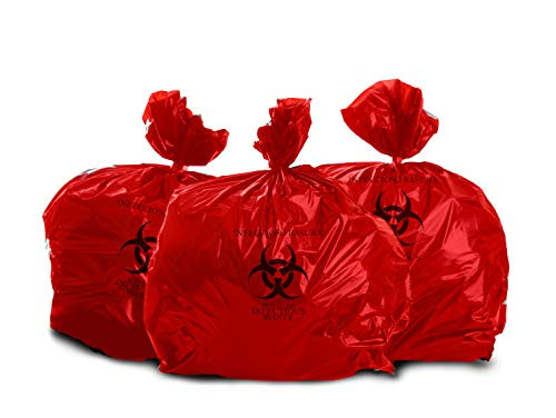 Oakridge Extra Thick 10 Gallon Biohazard Safety Bags 50 Bags  24x24