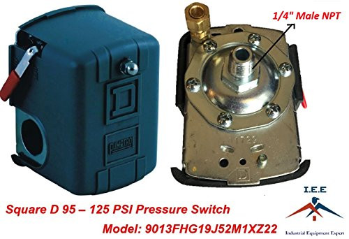 Square D 95125 PSI Air Compressor Pressure Switch Control Valve 9013FHG19J52M1X