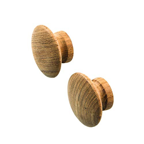 Whitecap 60120A Teak Round Drawer Knob 2 Pack