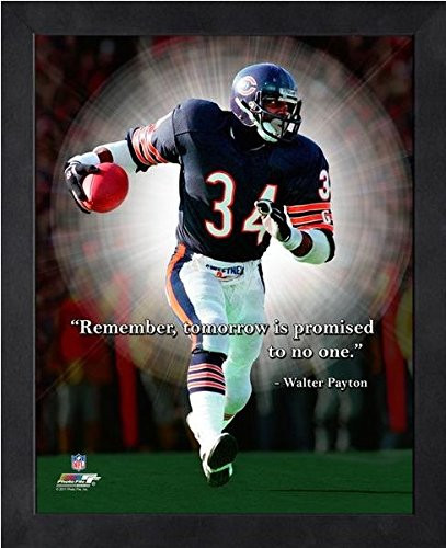 Walter Payton Chicago Bears ProQuotes Photo Size 9 x 11 Framed