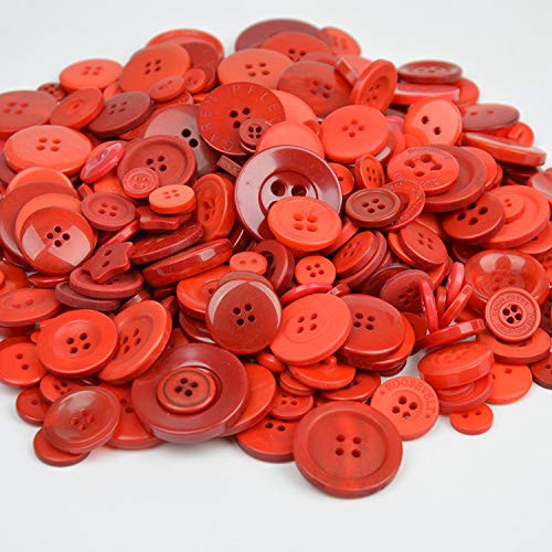600 pcs Round Resin Buttons Mixed Color Assorted Sizes for Crafts Sewing DIY Childrens Manual Button Painting DIY Handmade Ornament Buttons 2 Holes and 4 Holes