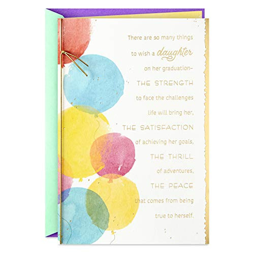 Hallmark Graduation Card for Daughter Congratulations with Love 559GGJ4079