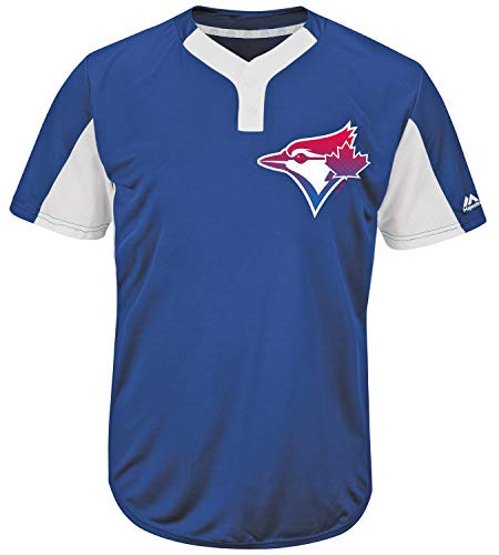 Majestic Toronto Blue Jays Premier Eagle Cool Base Youth 2Button Jersey Medium